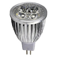Лампа светодиодная LVU MR16 5W 3000K 12V, алюм.корп.