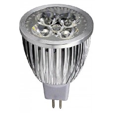 Лампа светодиодная LVU MR16 5W 3000K 12V, алюм.корп.